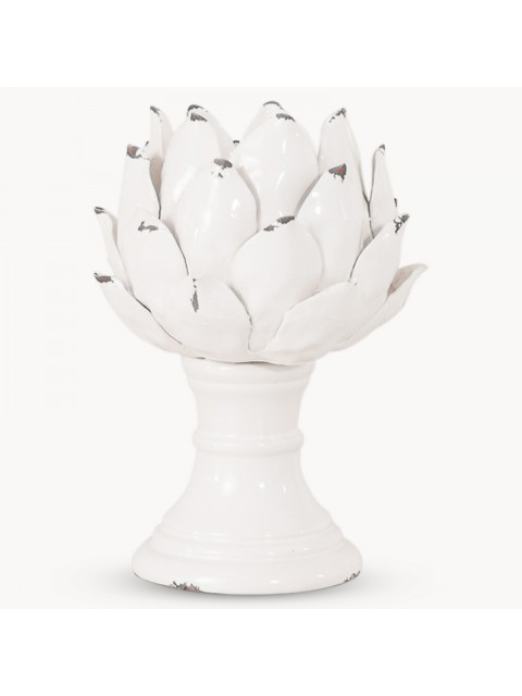 Birkdale White Artichoke Candleholder